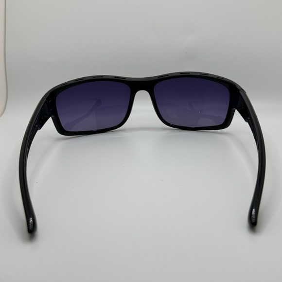 ☀️☀️☀️ Timberland Rectangular Polarized Sunglasses Black with Purple Lenses - Picture 2 of 10
